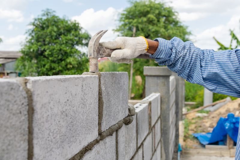 Concrete Blocks Installation detail
